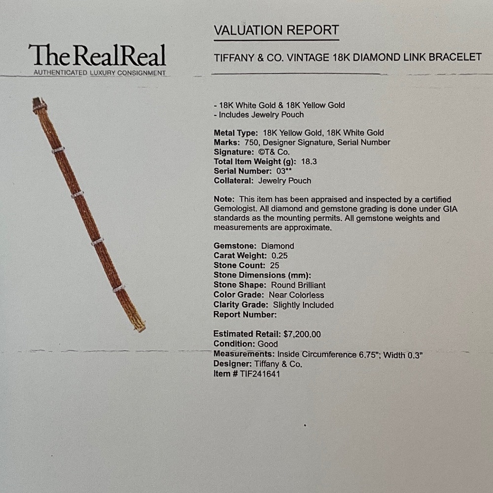 TIFFANY & CO. Vintage 18k Gold & Diamond Rope Bracelet - Picture 12 of 13